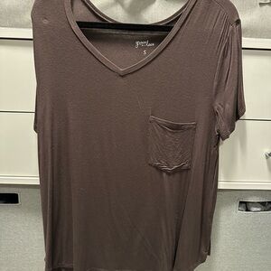 Grace & Lace Women's Chocolate Short Sleeve Tee